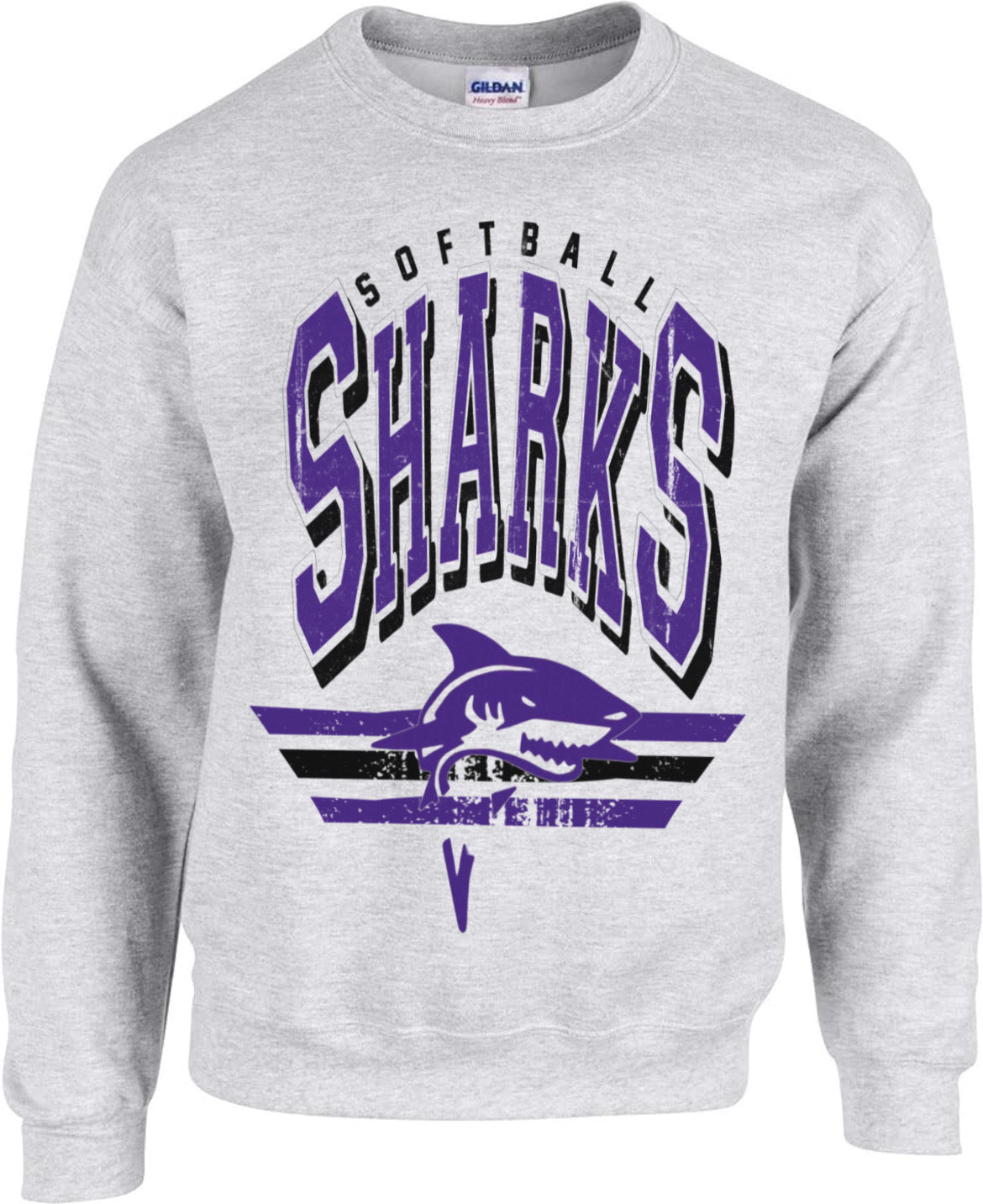 Sharks Retro Crewneck