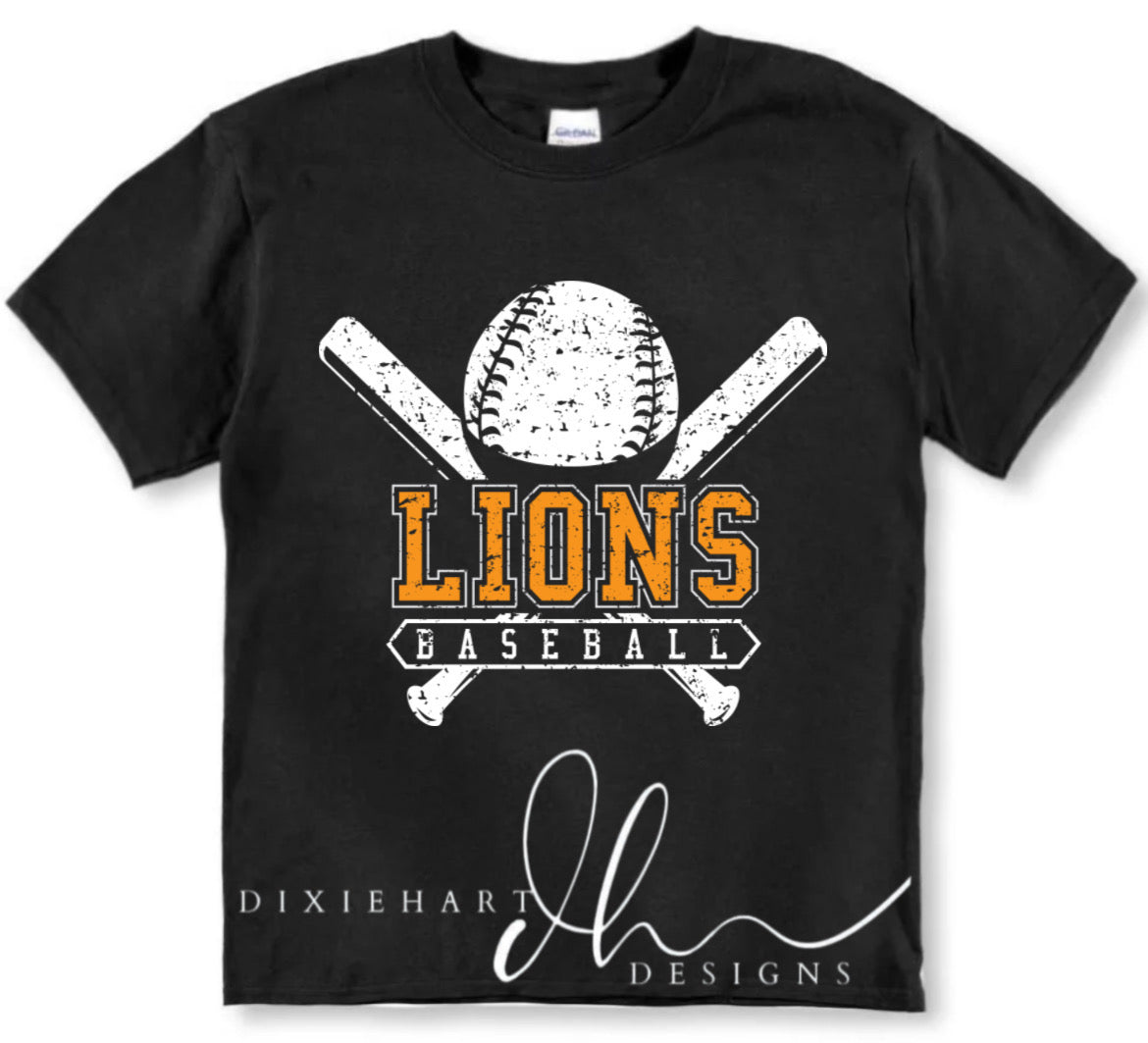 Lions Baseball Youth Toddler Tee
