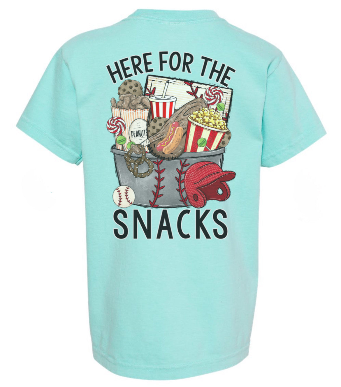 Here For The Snacks Boys Tee