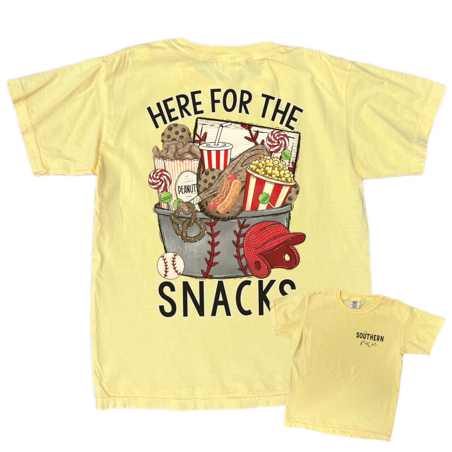 Here For The Snacks Boys Tee