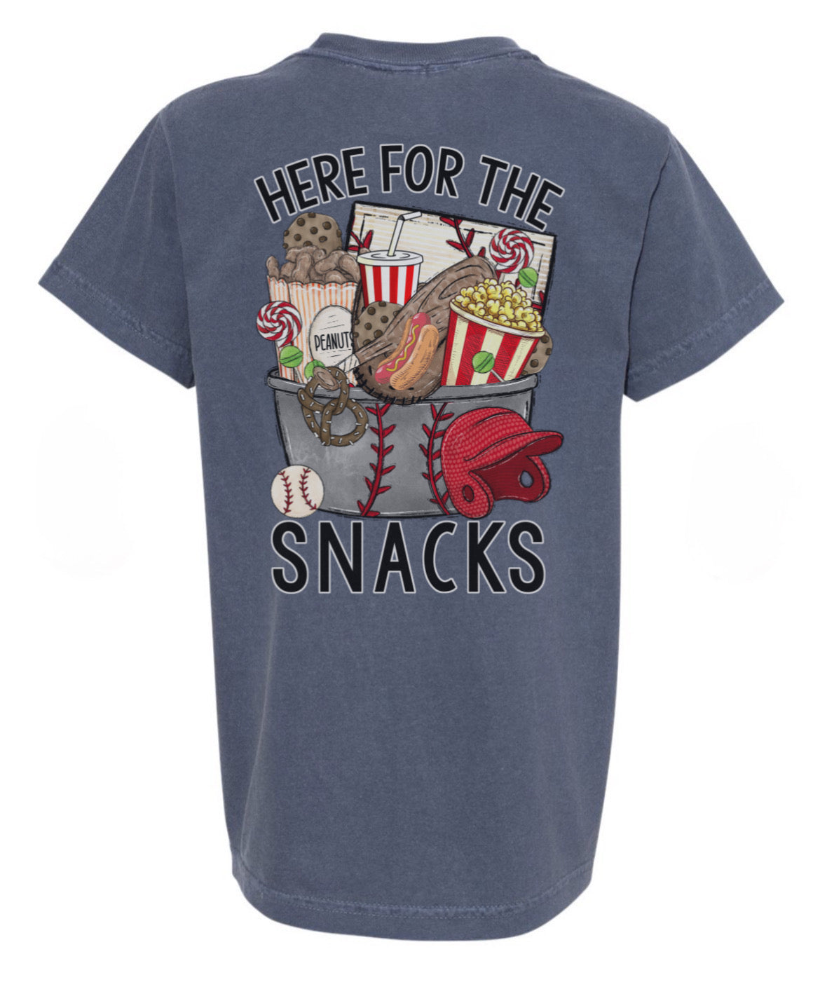 Here For The Snacks Boys Tee